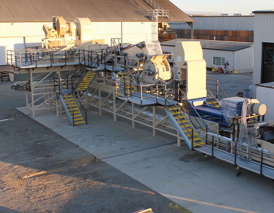 walnut hulling and drying equipment